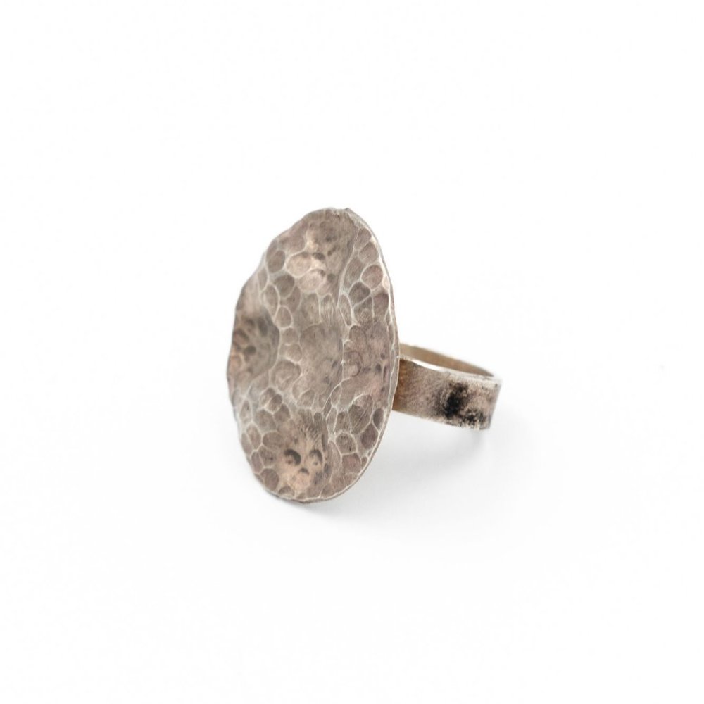 Silver Disc Ring - image 4